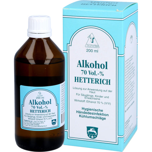 Alkohol 70 VOL % Hetterich (200 ml)