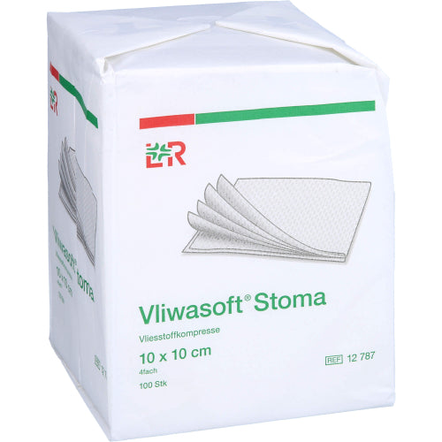 Vliwasoft Stoma 10x10cm 4-fach (100 Stk.)