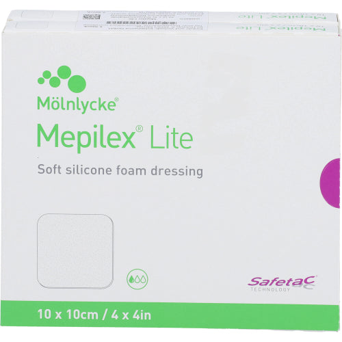 Mepilex Lite Skumforbinding 10x10 Cm Steril (10 stk.ück)
