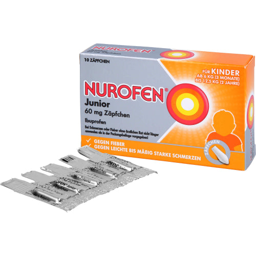 Nurofen Junior 60mg Stikpiller (10 stk.)