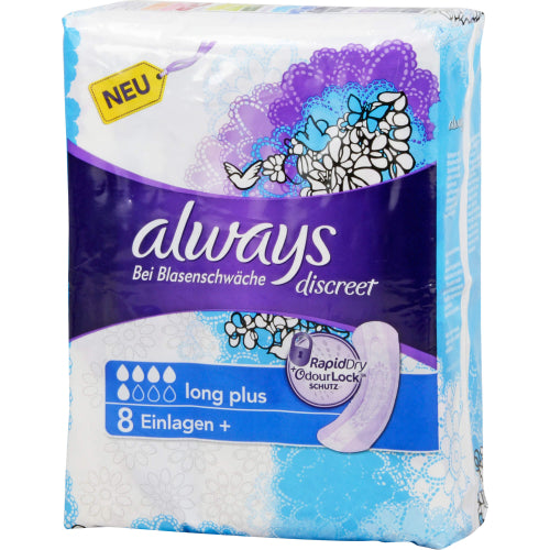 Always Discreet Inkontinenz Long Plus (8 Stück)