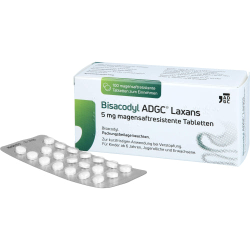 Bisacodyl Adgc Laxans 5 Mg Magensaftresistente Tabl (100 Stk.)