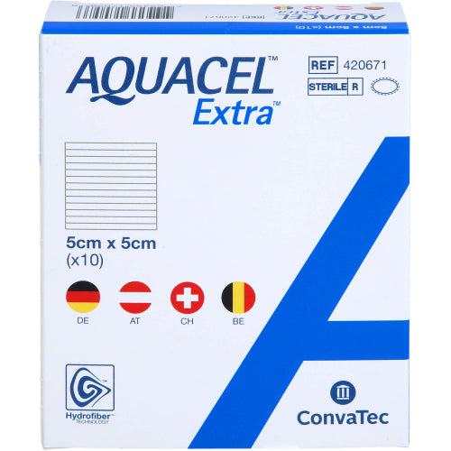 Aquacel Extra 5X5 cm (10 stk.)