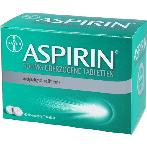 Aspirin 500 mg Overtrukne Tabl. (40 stk.)