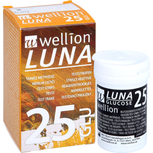 Wellion Luna Blutzuckermessstreifen (25 Stk.)