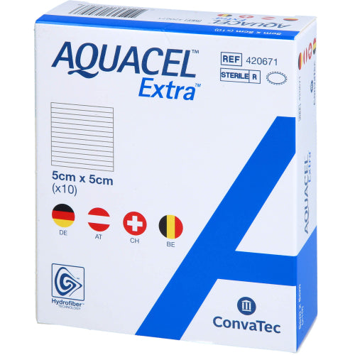Aquacel Extra 5X5cm (10 stk.)