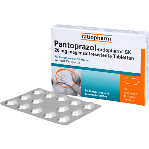 Pantoprazol Ratio SK 20 mg (14 stk.)