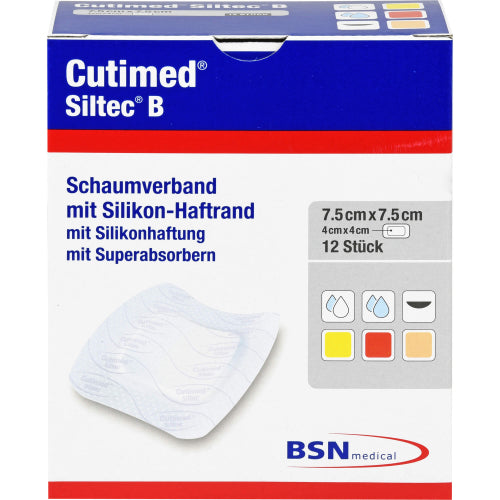 Cutimed Siltec B 7.5x7.5 (12 St.)