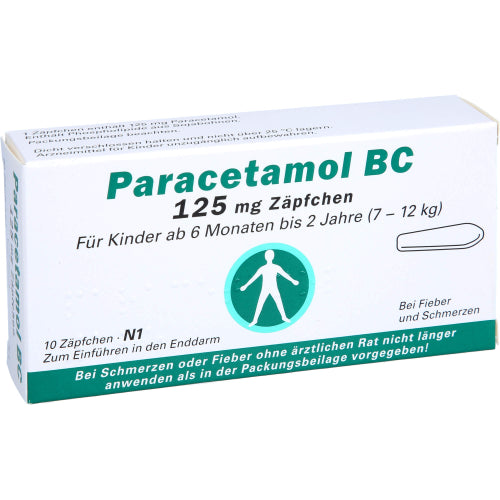 Paracetamol BC 125mg (10 stk.)