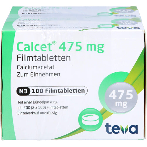 Calcet 475 mg Filmtabletter (200 stk.)