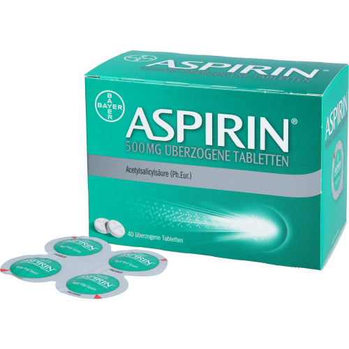 Aspirin 500 mg Overtrukne Tabl. (40 stk.)