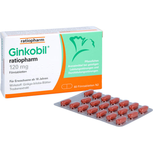 Ginkobil Ratio 120mg FTA (60 stk.)