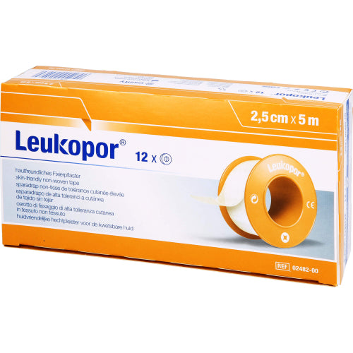 Leukopor 5MX2.5cm (12 stk.)