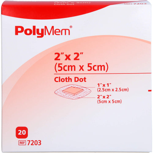 Polymem Wundauflage P7203 2.5X2.5 (20 Stk.)