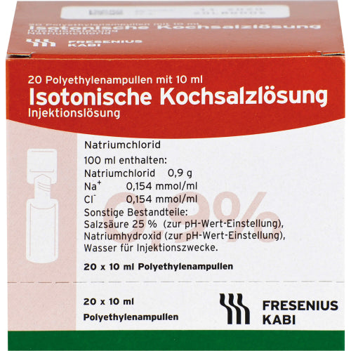 Kochsalz 0,9% Isoton PL (20X10 ml)