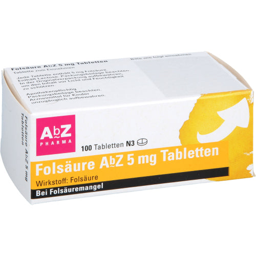 Folsäure ABZ 5mg Tabletten (100 Stk.)