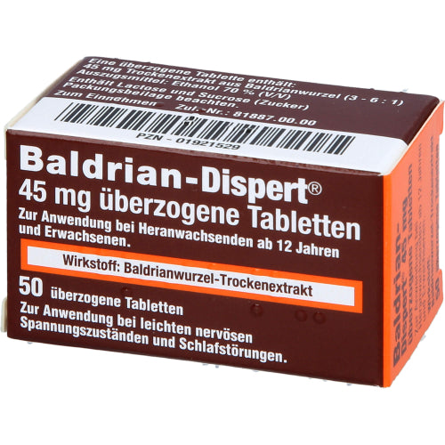 Baldrian Dispert 45mg (50 stk.)