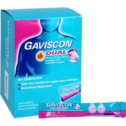 Gaviscon Dual 500mg/213mg/325mg Suspension Z.Einn. (48X10 ml)
