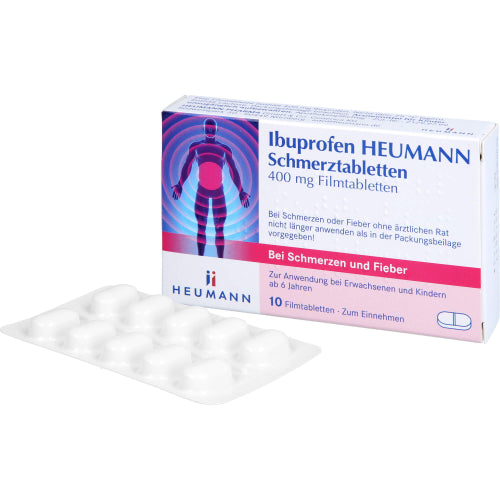 Ibuprofen Heumann smertetabletter 400 mg filmtabletter (10 stk.ück)