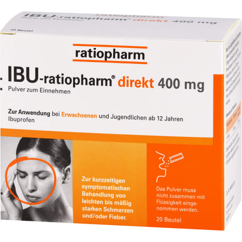 IBU Ratiopharm Direk 400mg (20 stk.)