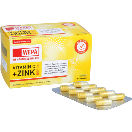 Wepa Vitamin C+Zink Kapseln (60 Stk.)