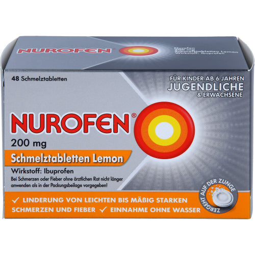 Nurofen 200 mg smeltetabletter citron (48 stk.ück)