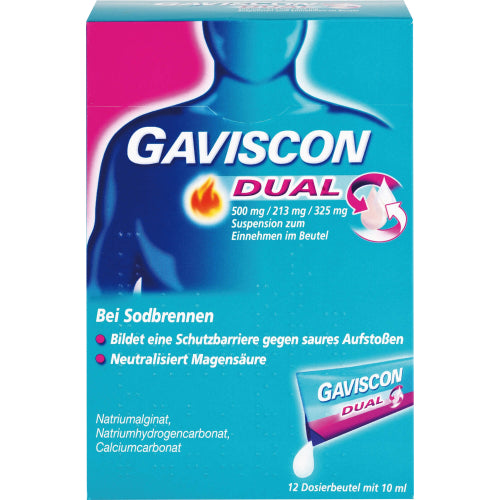 Gaviscon Dual 500/213/325 (12X10 ml)