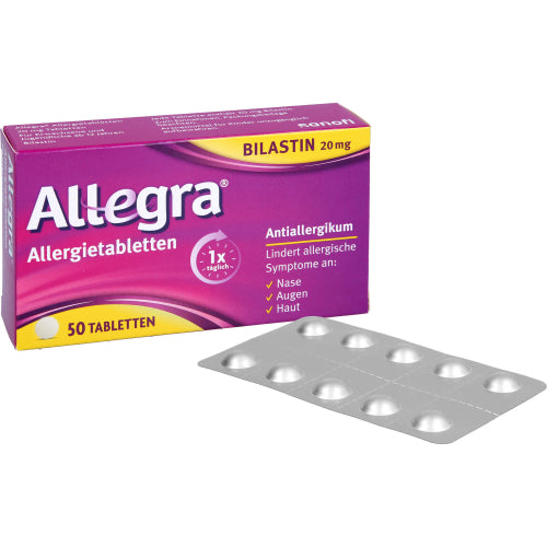 Allegra allergimedicin 20mg (50 stk.)