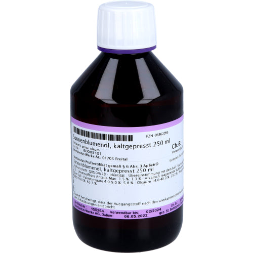 Sonnenblumenöl kaltgepresst (250 ml)