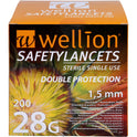Wellion Safetylancets 28g sikkerhedslansetter (200 stk.ück)