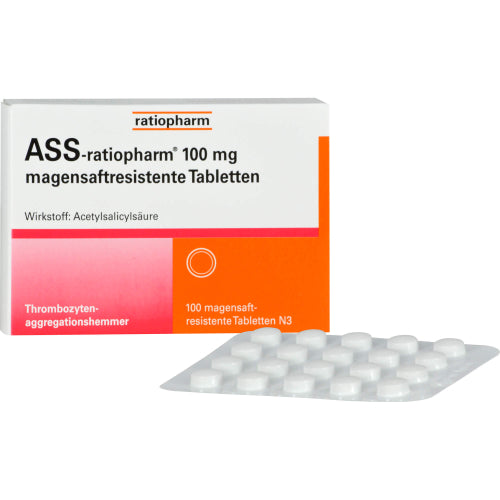 ASS Ratio 100mg Magsaftres (100 stk.)