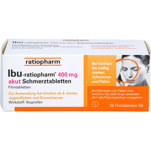 IBU Ratiopharm 400mg Akut (50 stk.)