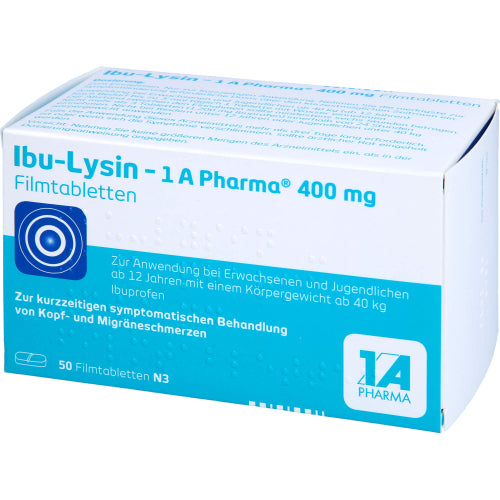 IBU-Lysin 1A Pharma 400 mg (50 stk.)