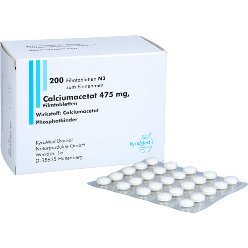 Calciumacetat 475mg (200 stk.)