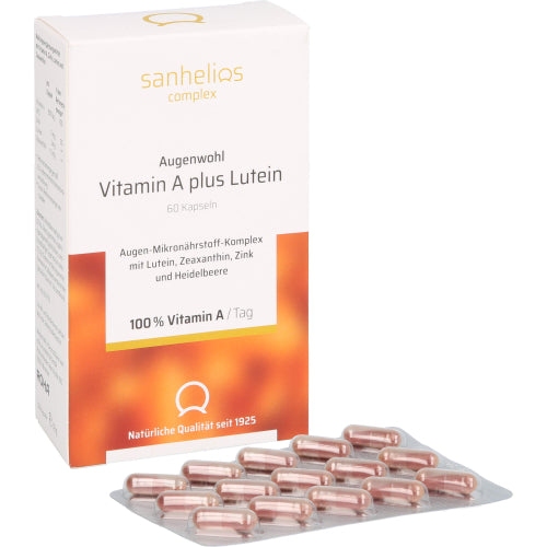Sanhelios Augengesundheit Vitamin A Plus Lutein Kapseln (60 Stk.)