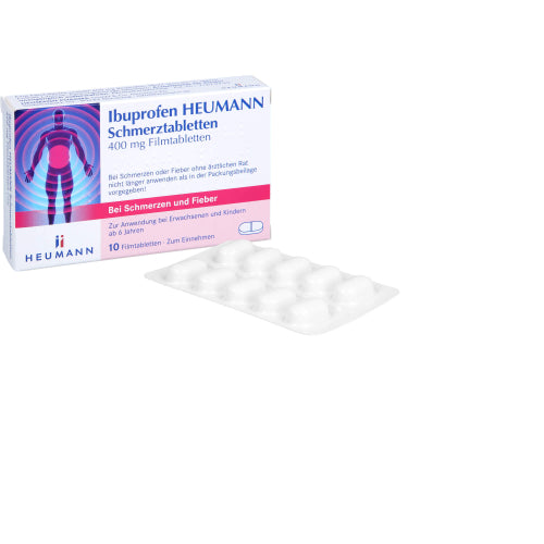 Ibuprofen Heumann smertetabletter 400 mg filmtabletter (10 stk.ück)