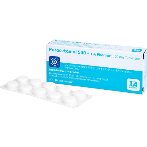 Paracetamol 500 1A Pharma (20 stk.)