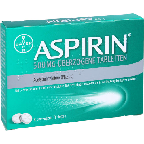 Aspirin 500 mg Overz Tabletter (8 stk.)
