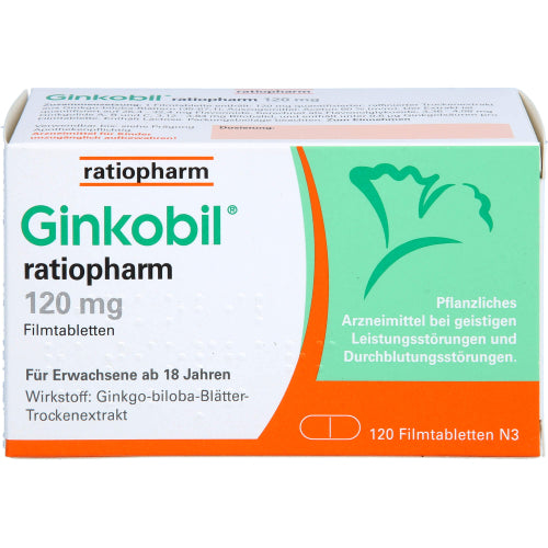 Ginkobil Ratio 120mg FTA (120 stk.)