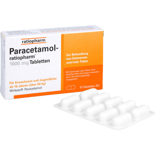 Paracetamol Ratio 1000mg (10 stk.)