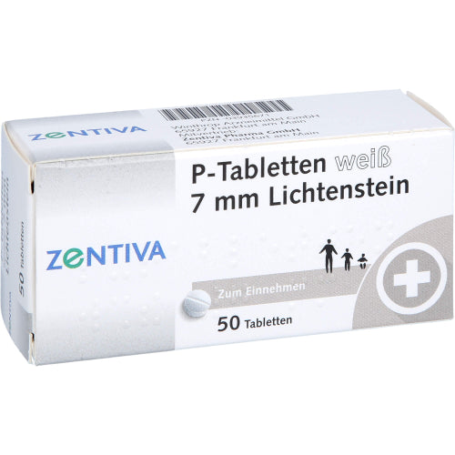 P Tabletter Hvid 7mm Del (50 stk.)