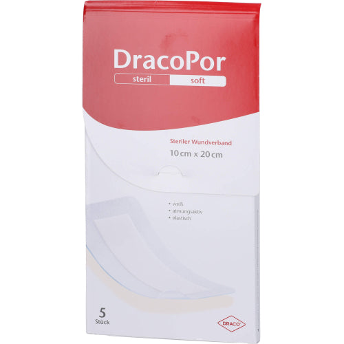 Dracopor Wundv 20X10cm ST (5 stk.)