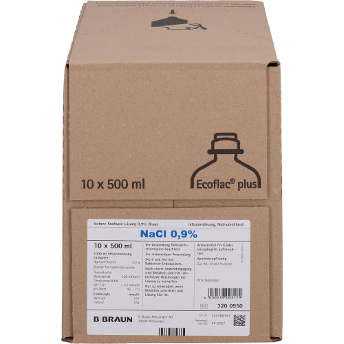 Kochsalz 0,9% Isotonisch ECO P (10X500 ml)