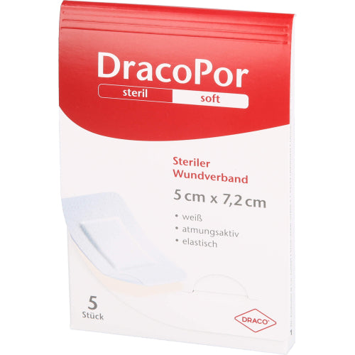 Dracopor Wundv ST 7.2X5cm (5 stk.)