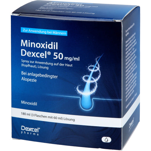 Minoxidil Dexcel 50 mg/ml (3X60 ml)