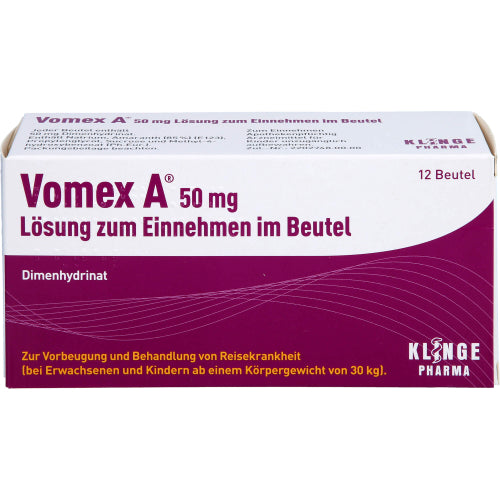 Vomex A 50 mg posel (12 stk.)