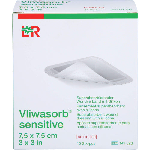 Vliwasorb Sensit 7.5X7.5 (10 Stk.)