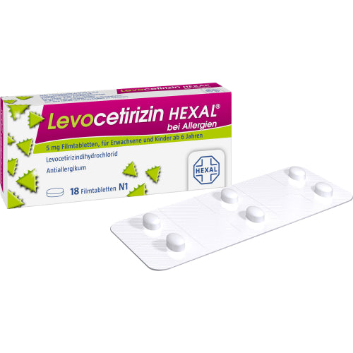Levocetirizin HEX Allerg 5 (18 stk.)