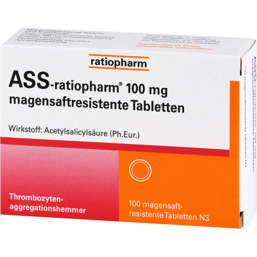 ASS Ratio 100mg Magsaftres (100 stk.)