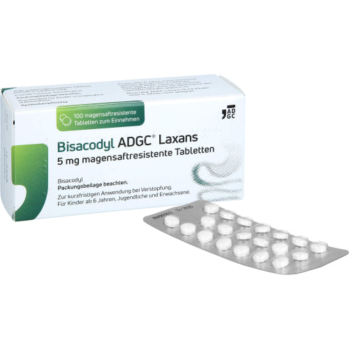 Bisacodyl Adgc Laxans 5 Mg Magensaftresistente Tabl (100 Stk.)